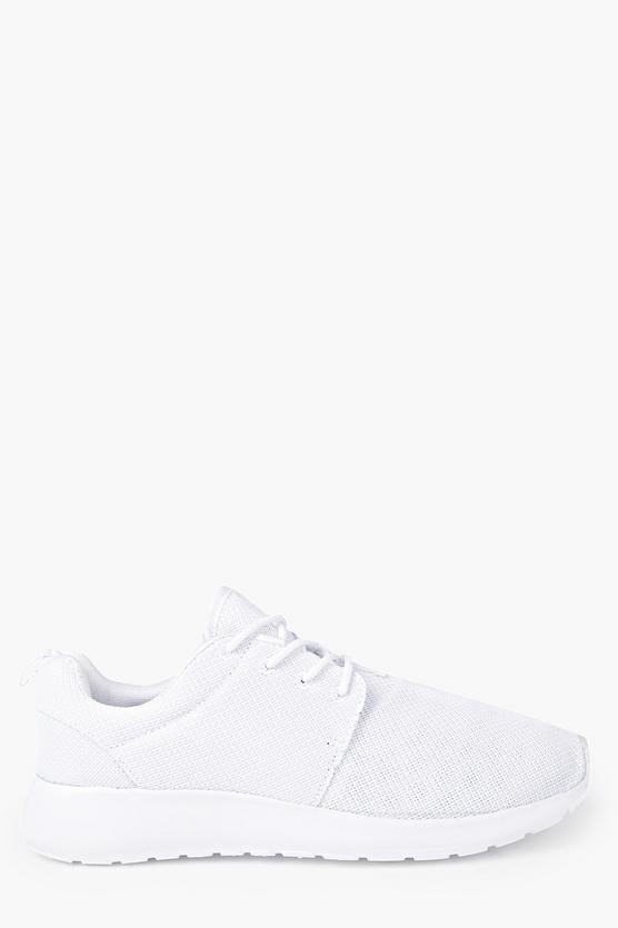 Lace Up Mesh Trainers